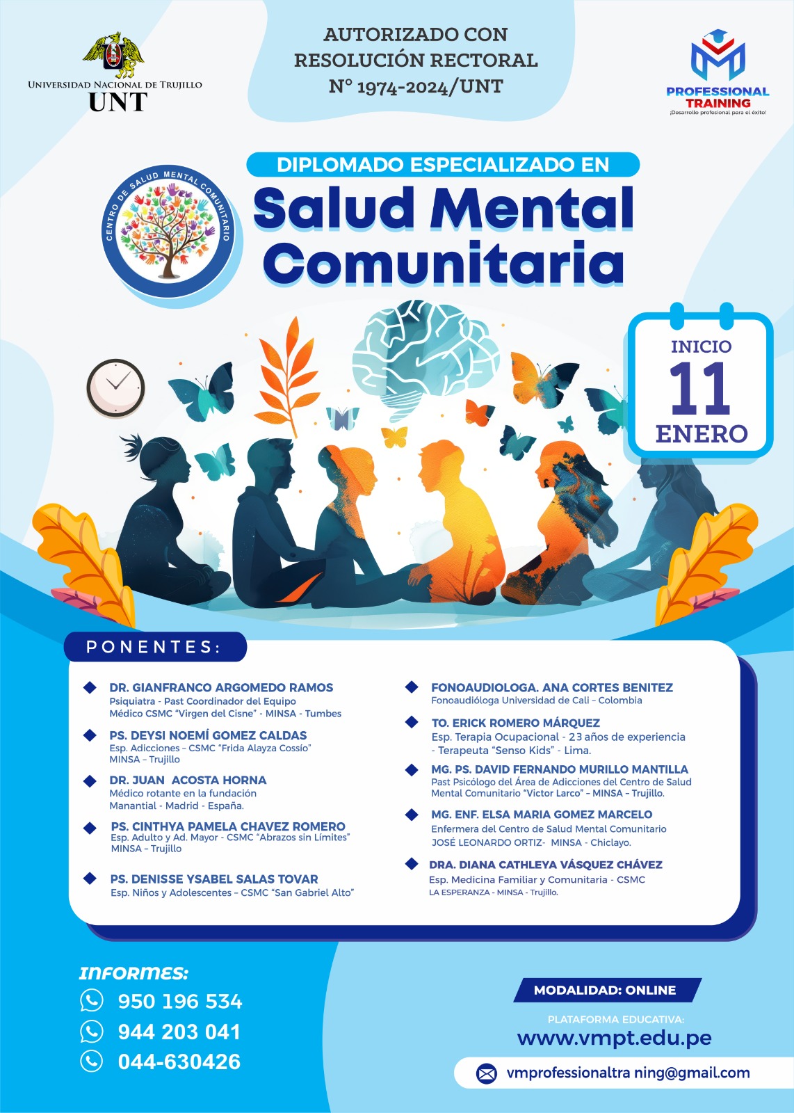 DIPLOMADO ESPECIALIZADO EN SALUD MENTAL COMUNITARIA 2025