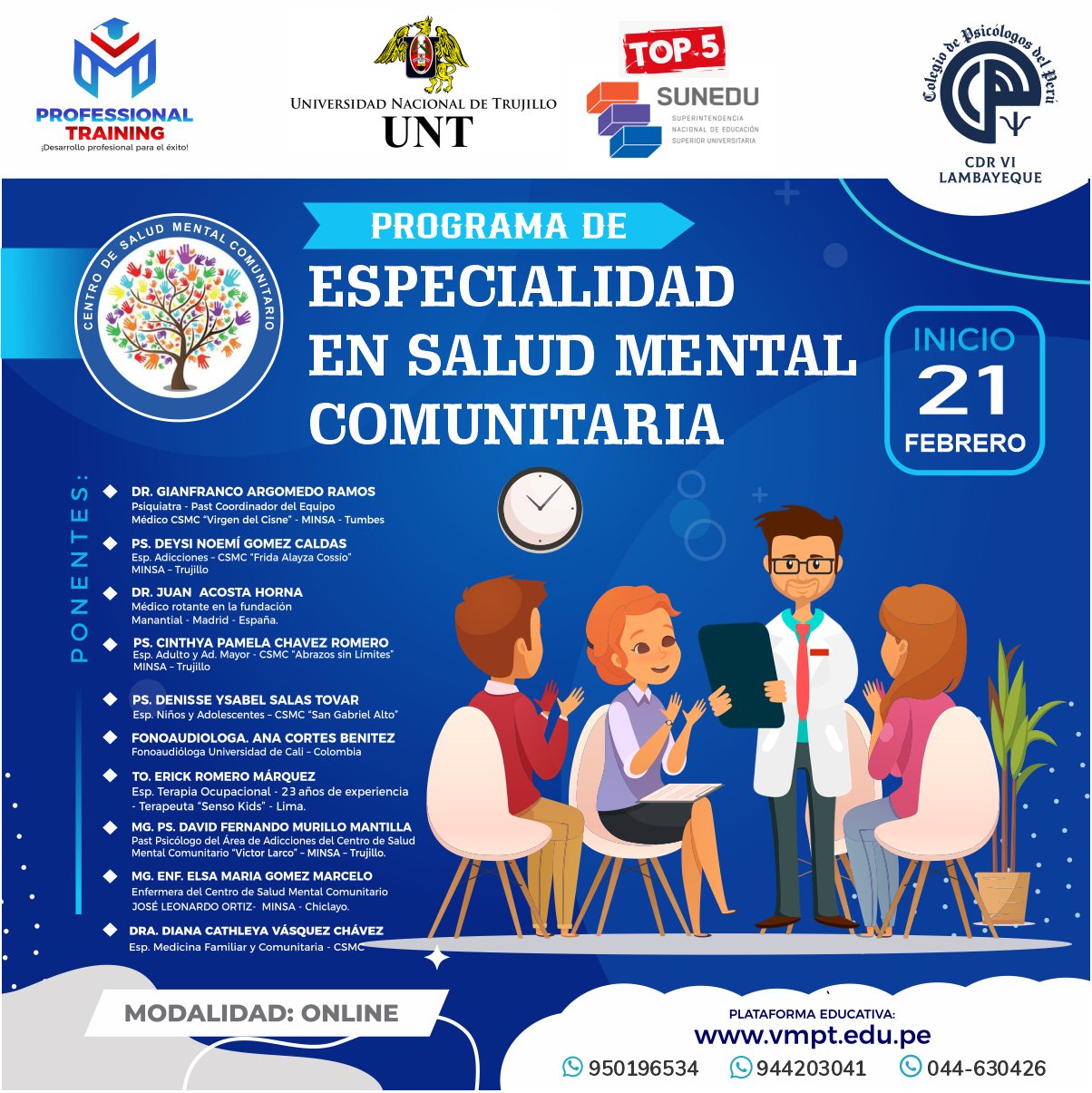 PROGRAMA DE ESPECIALIDAD EN SALUD MENTAL COMUNITARIA 