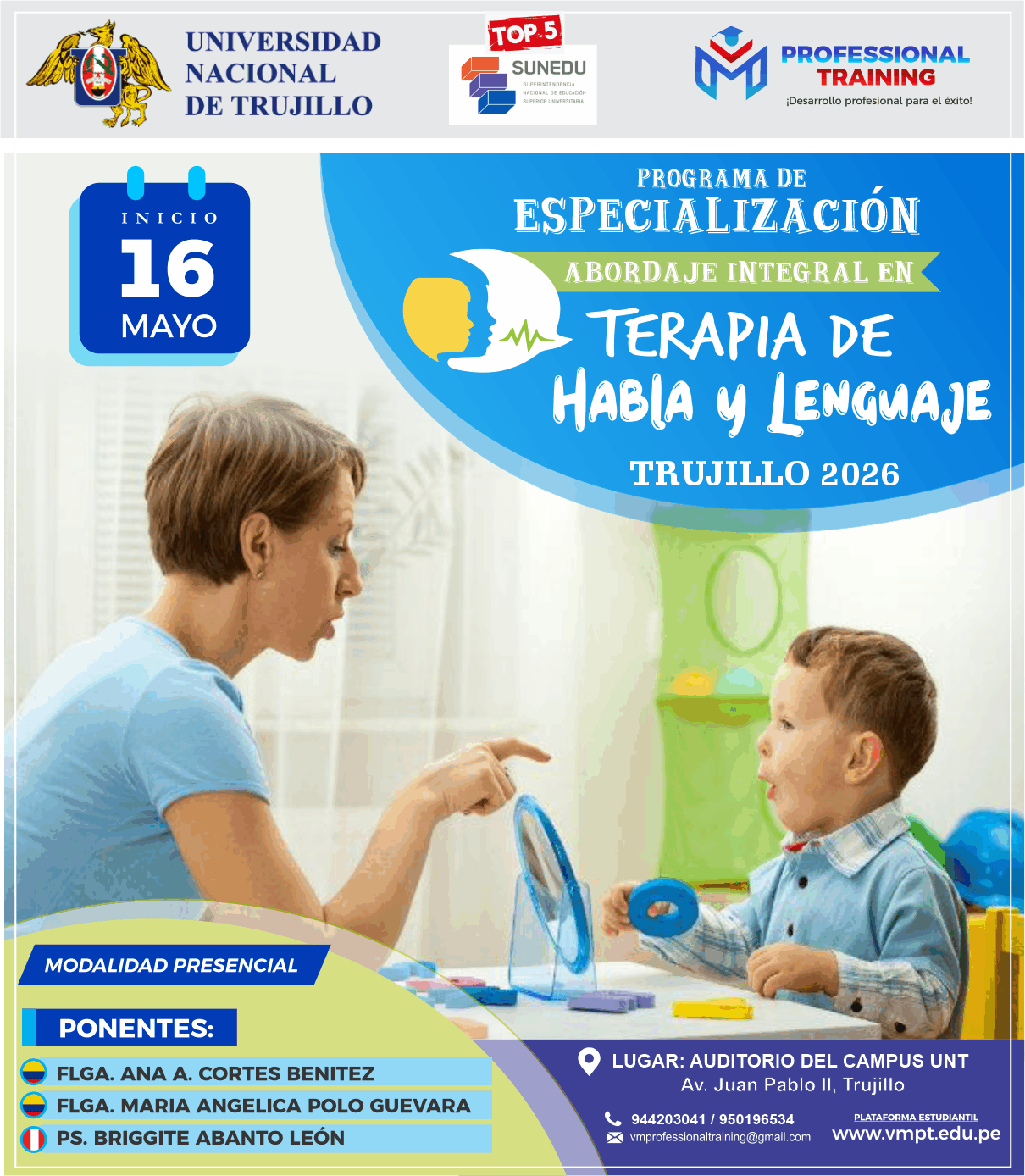 PROGRAMA DE ESPECIALIZACIÓN ABORDAJE INTEGRAL EN TERAPIA DE HABLA Y LENGUAJE