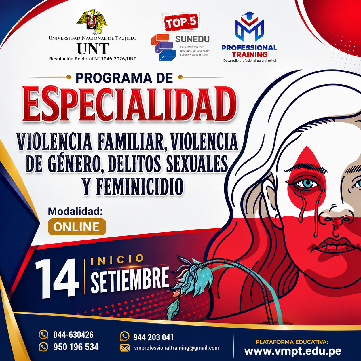 PROGRAMA DE ESPECIALIDAD EN VIOLENCIA FAMILIAR, VIOLENCIA DE GÉNERO, DELITOS SEXUALES Y FEMINICIDIO – 2026