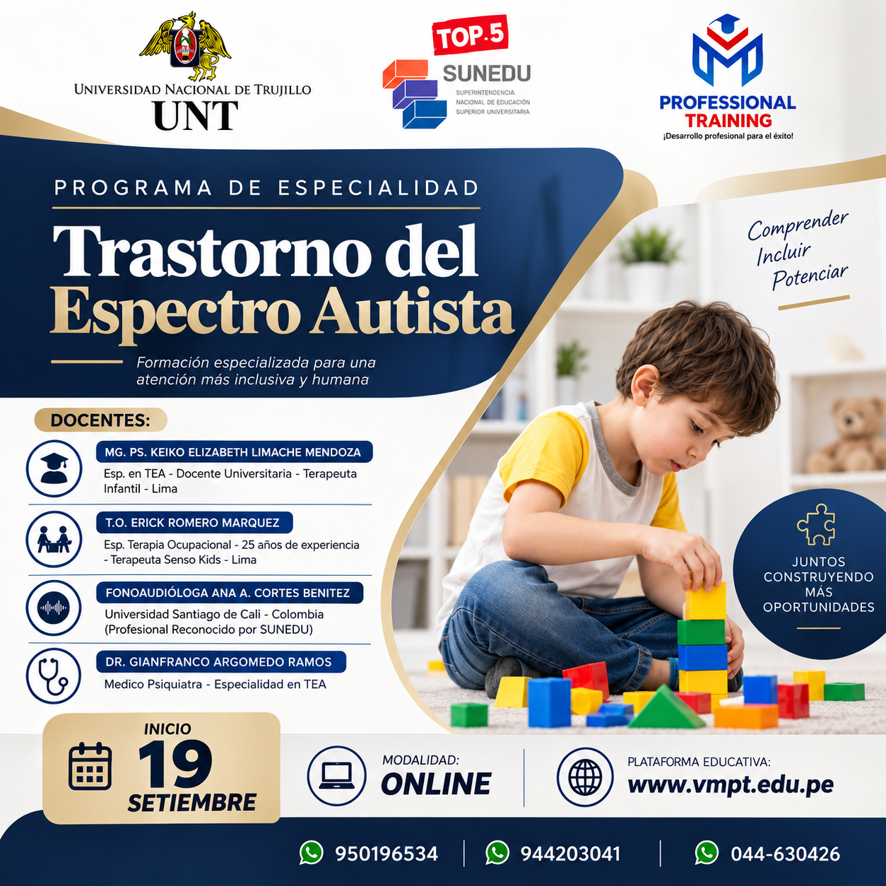 PROGRAMA ESPECIALIDAD EN TRASTORNO DEL ESPECTRO AUTISTA 2026-2