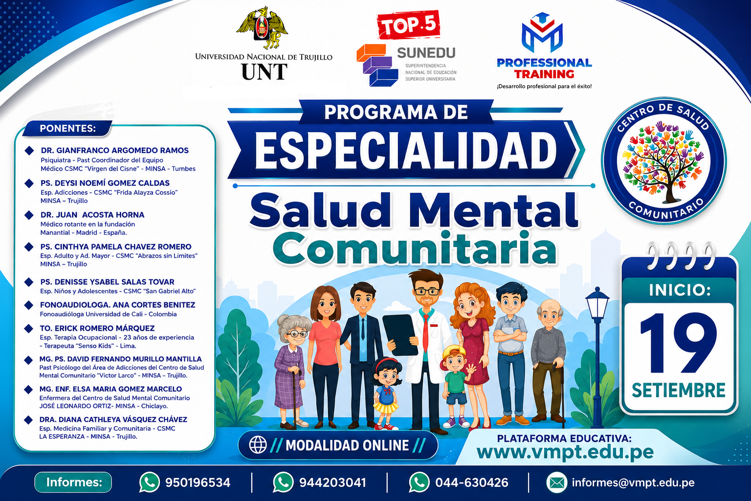 PROGRAMA DE ESPECIALIDAD EN SALUD MENTAL COMUNITARIA 2026-2